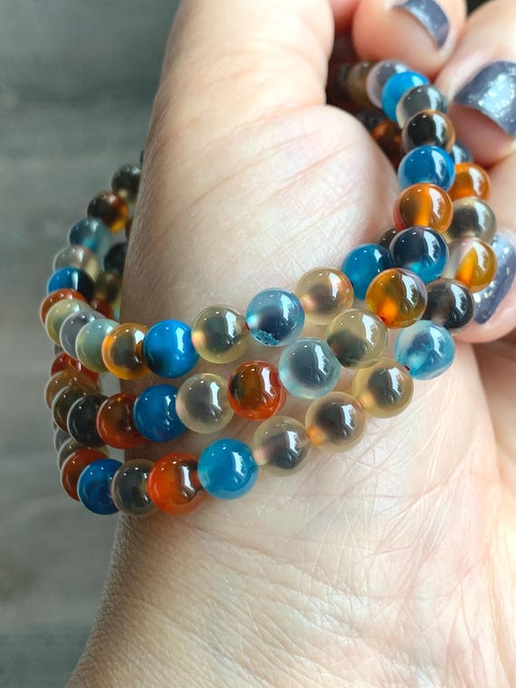 アゲートハートB ブルーレースアゲート ハートb | iichi 日々の暮らしを心地よく