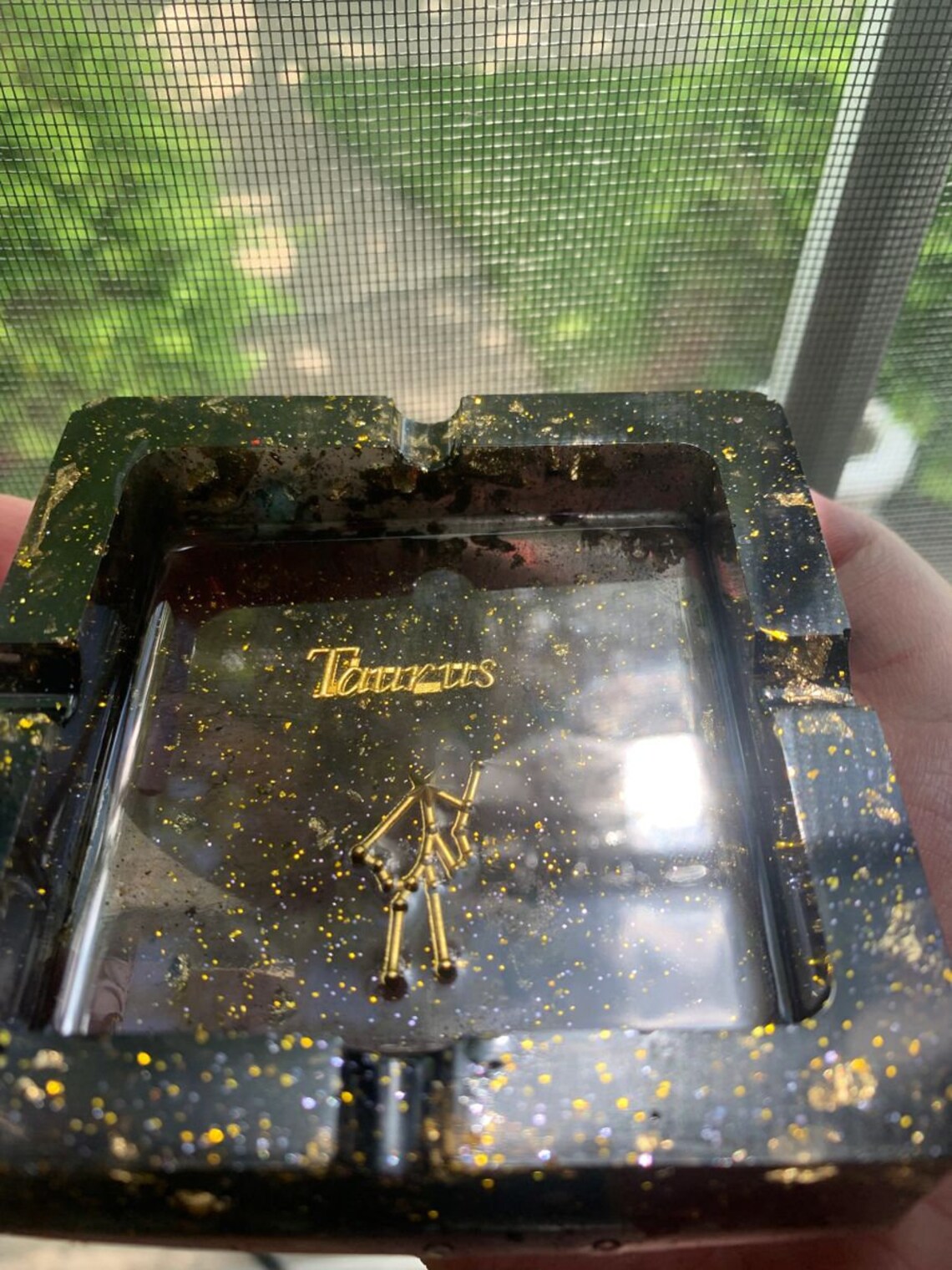 CUSTOM Ashtray Gold Zodiac Signs and Constellations Made From Etsy