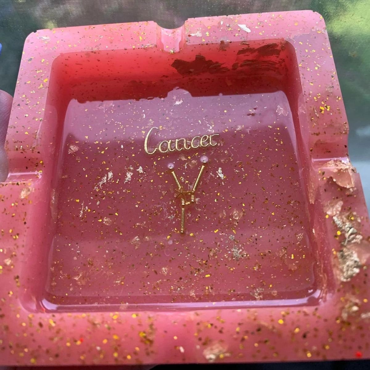 CUSTOM Ashtray Gold Zodiac Signs and Constellations Made From Etsy