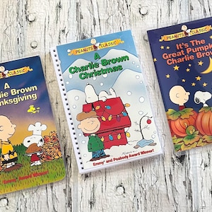 Charlie Brown VHS notebooks