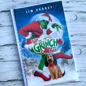 The grinch cover 3 VHS notebook