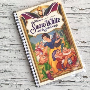 Snow White VHS notebook covers