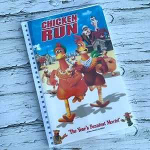 Chicken Run VHS notebook