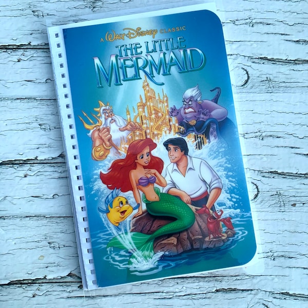 The little mermaid cover 1 VHS notebook