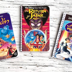 Aladdin Movie Covers  VHS notebooks
