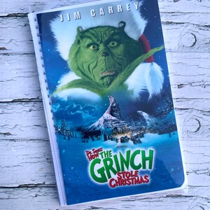 The grinch cover 2 VHS notebook
