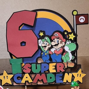 Super Mario Bros. Cake Topper