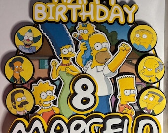 The Simpsons Cake Topper