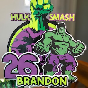 Incredible Hulk Cake Topper