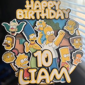 The Simpsons Cake Topper