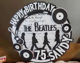 Beatles Cake Topper