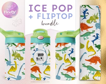 Dinosaures Ice Pop Png, Fliptop, Kids Sippy, Popsicle Bundle, Sublimation Designs, 12oz Flip Top, Kids Cup, Instant Download Cup, KIDS001