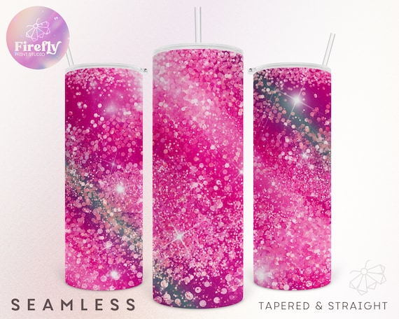 Purple & Pink Faux Glitter Tumbler - Sublimated Tumblers