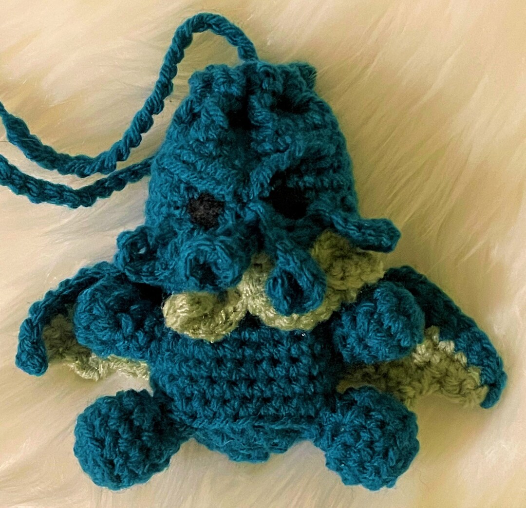 Cthulhu Dice Bag Crochet DND Bag of Holding for Eldritch Etsy
