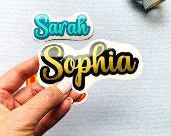 Sattya Font - Two Layer - Personalised Name Vinyl Decal | Custom Name Sticker | Great for water bottles, laptops, journals & much more.