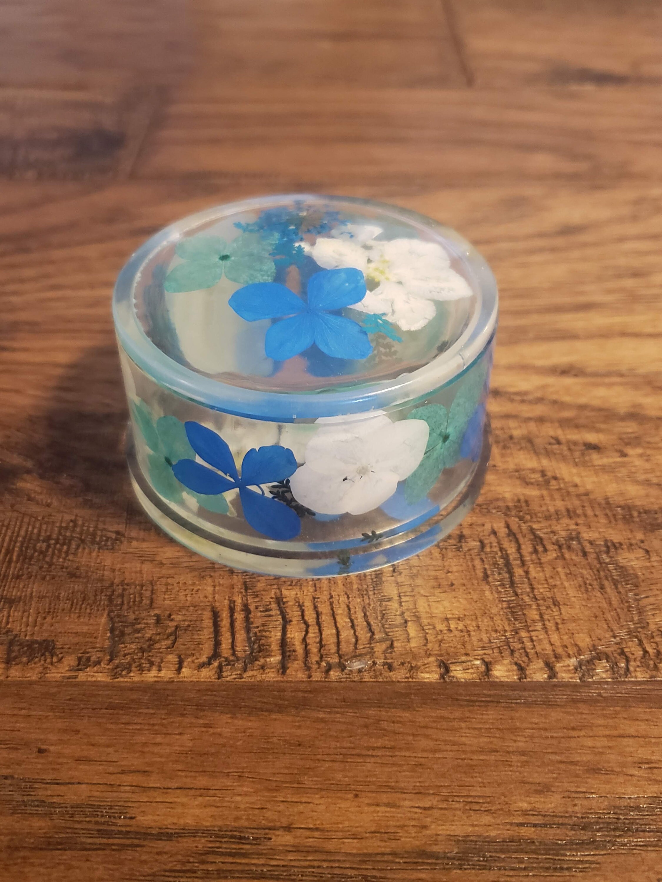 Pressed flower Jewelry box Trinket Box Housewarming Gift Etsy