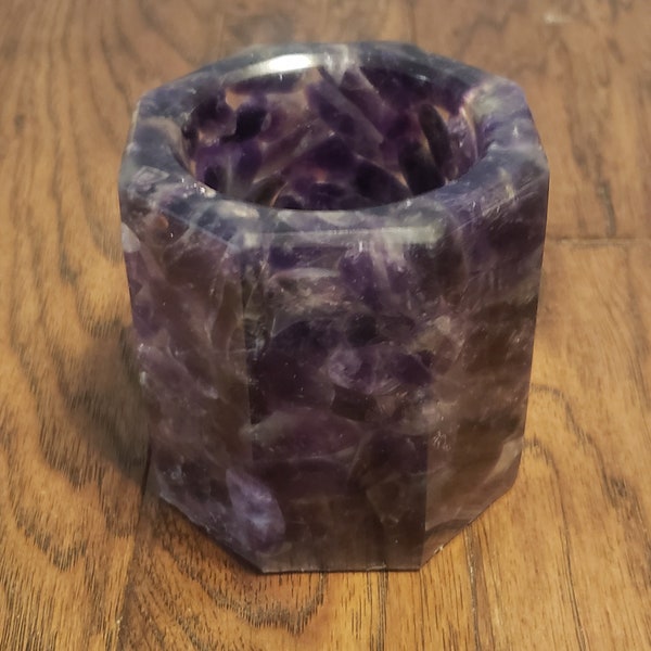Amethyst Candle Holder Etsy