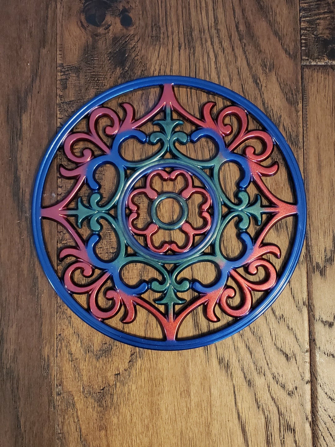 Mandala Trivet, Hot Plate, Coaster, Kitchen Accessory, Furniture