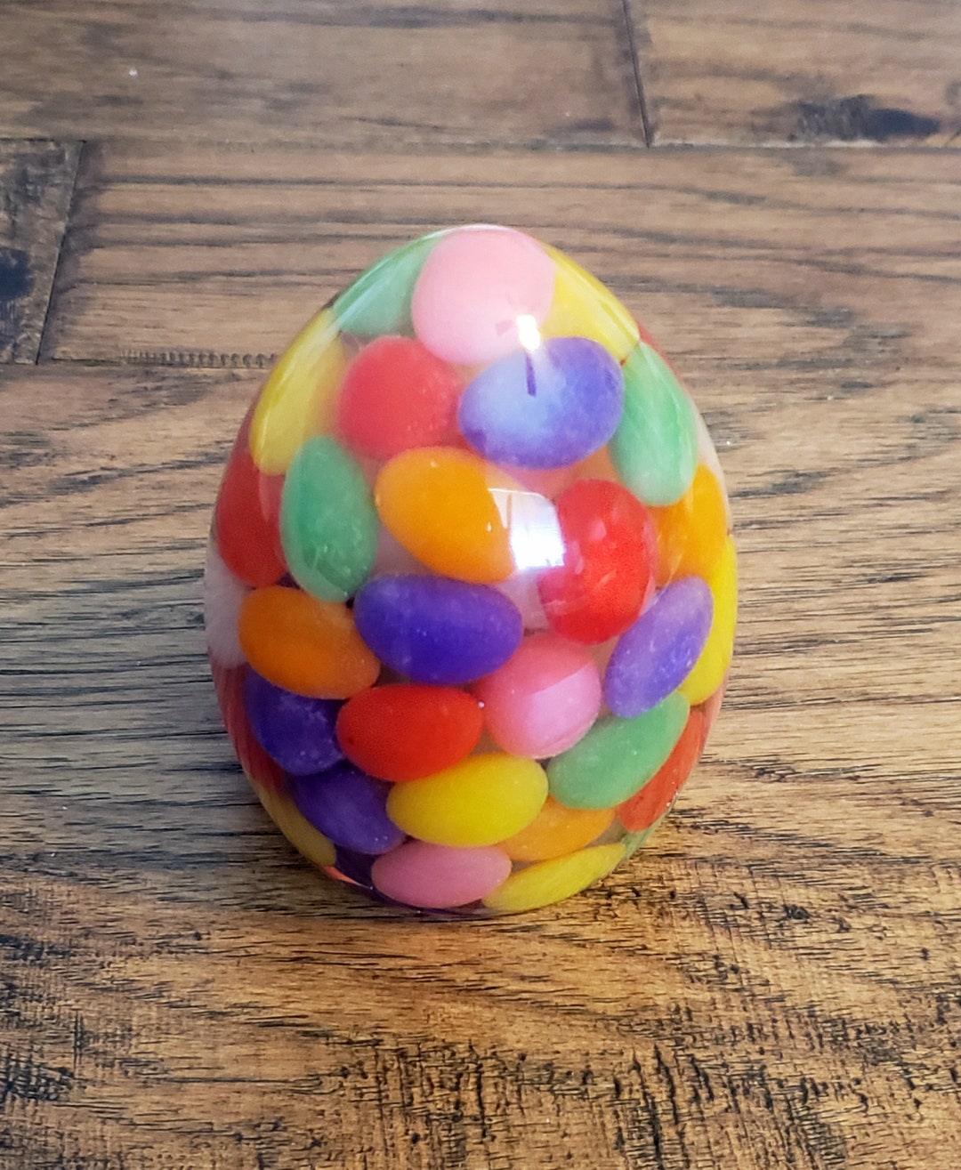 Jelly Bean Easter Egg, Resin Egg, Easter Decor, Easter Basket Filler