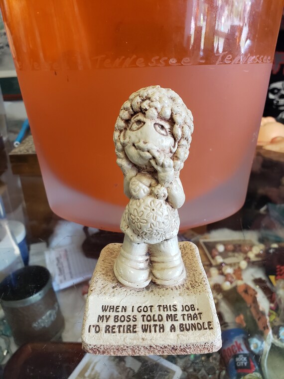 Vintage Resin Statue 1975 when I Got This Etsy