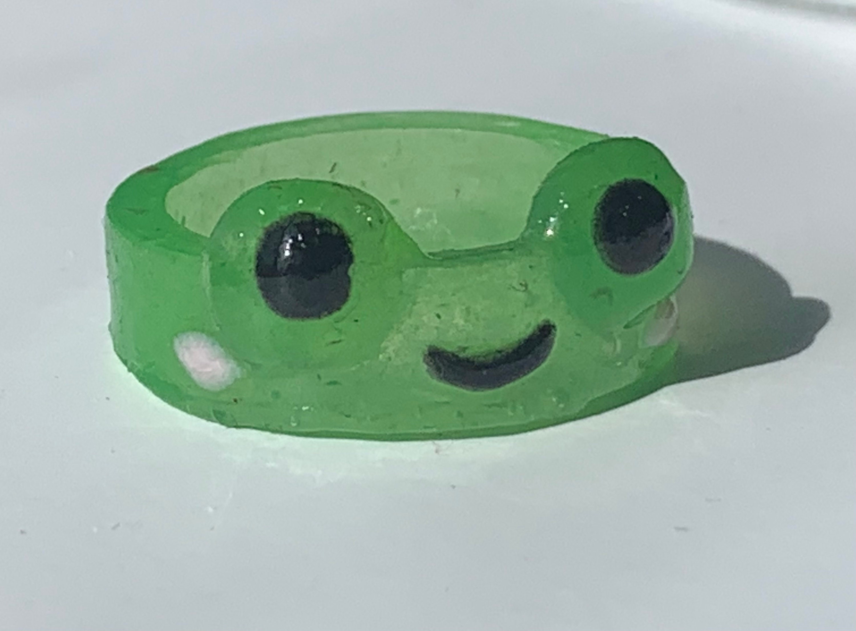 Resin frog ring Etsy