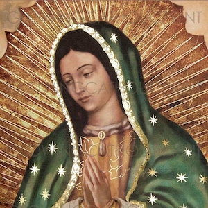 Our Lady Of Guadalupe - Catholic picture - print- , Makes perfect gift, Father&#39;s Day Gift, Virgen de Guadalupe, High Quality Print