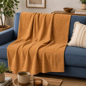 Cork Pattern Velveteen Plush Blanket | Soft Plush Throw, Cork Print
