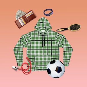 Green Plaid Sweatshirt Buffalo Plaid Hoodie Plaid Hoodie Pullover Unisex Plaid Hoodie Plaid Pullover Hoodie Cute Checkered Pullover Apparel