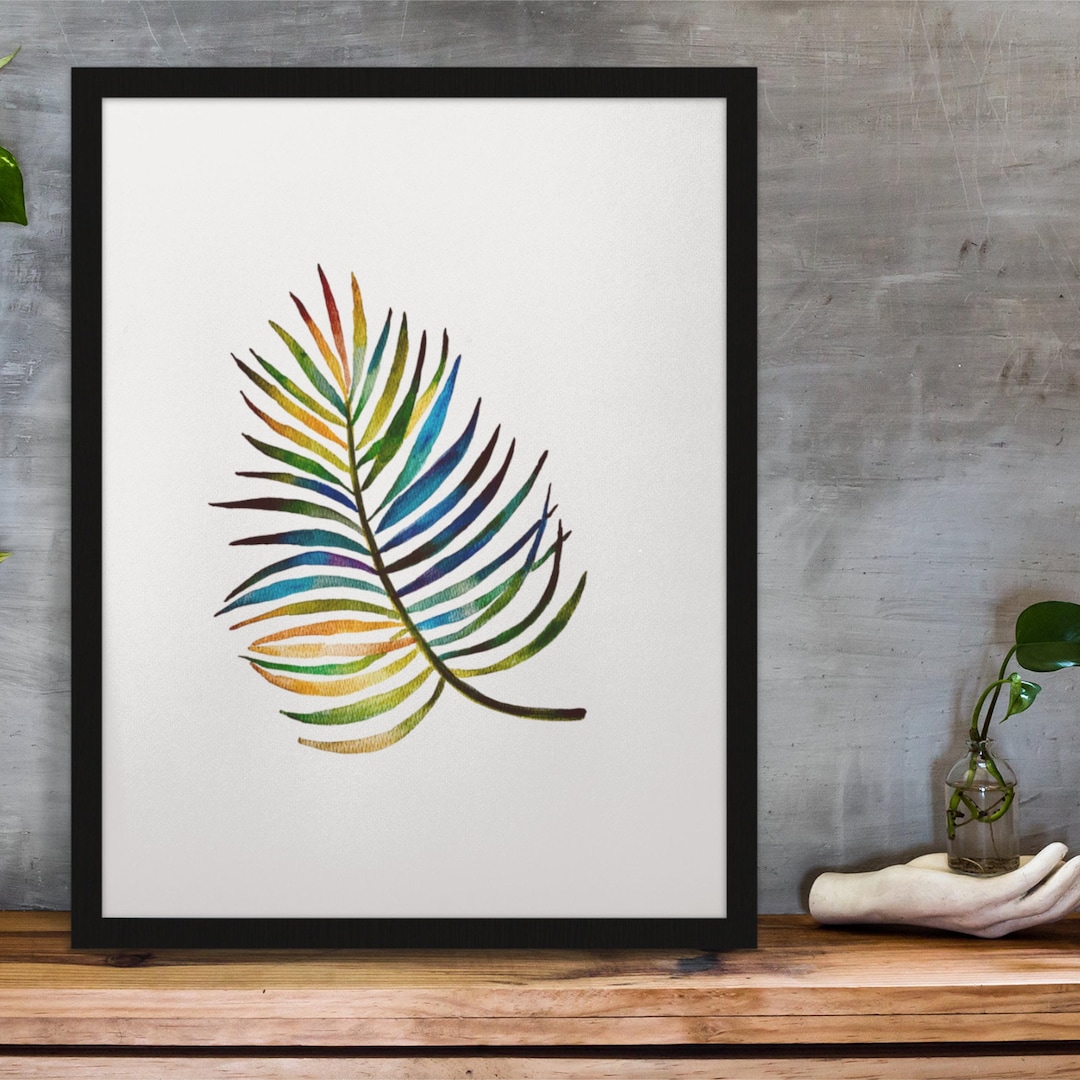 Palm Leaf Art Print Palm Leaf Printable Tropical Palm Leaf Download palm-leaf-art-print-palm-leaf-printable-tropical-palm-leaf-download