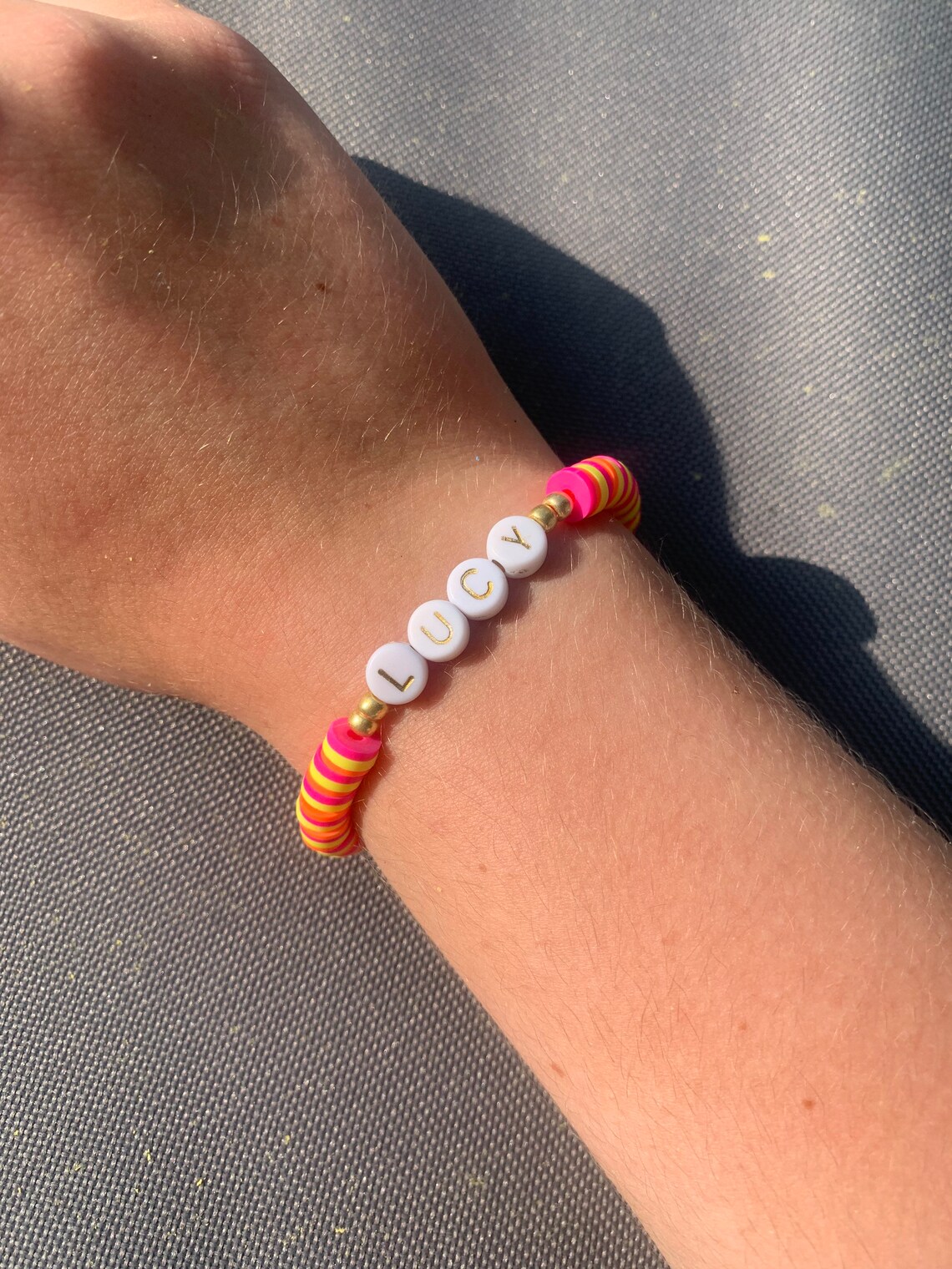 Preppy/ Vsco sunset Clay Beaded Bracelet Etsy