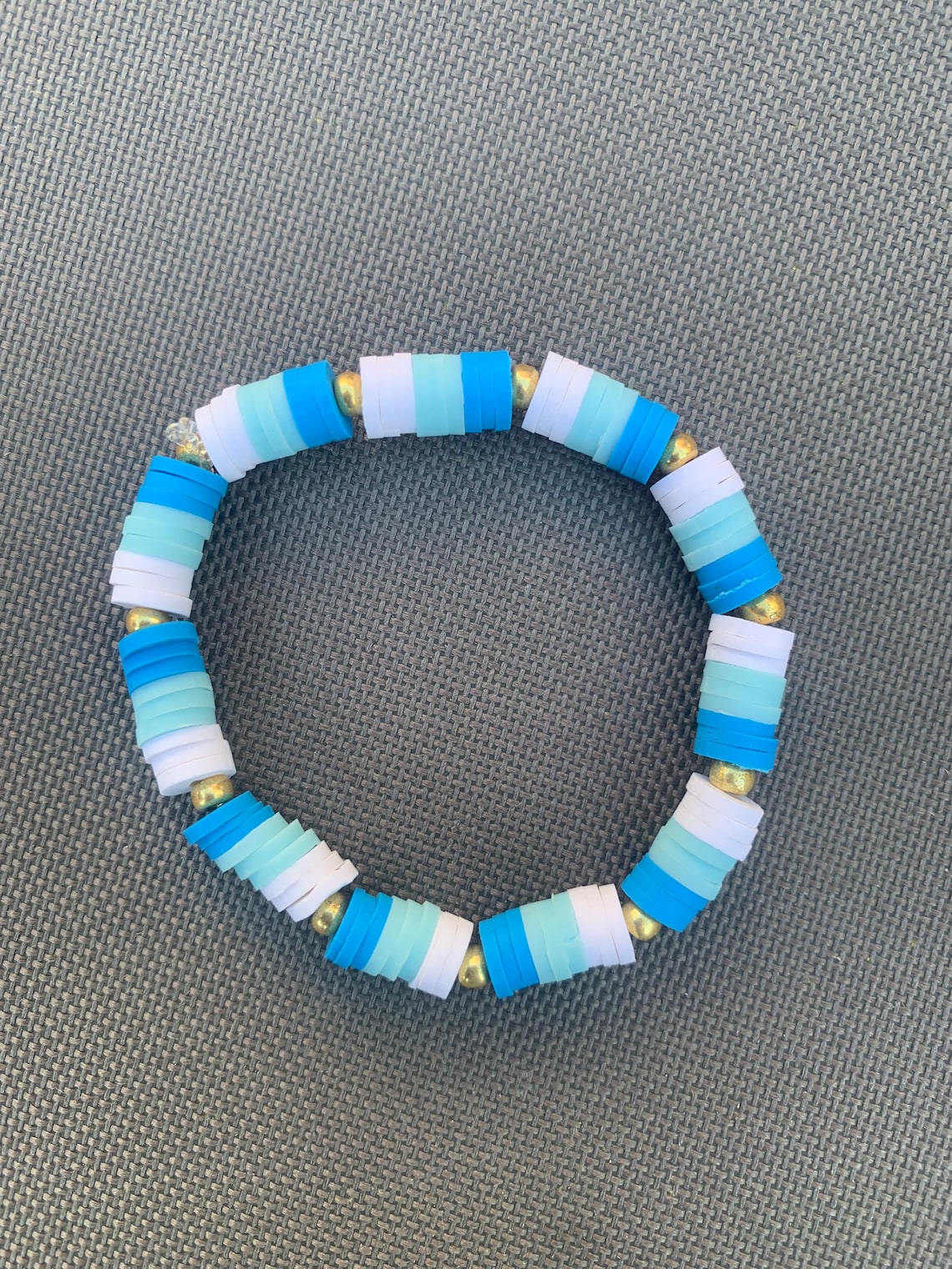 Preppy/ Vsco blue Haven Clay Beaded Bracelet Etsy