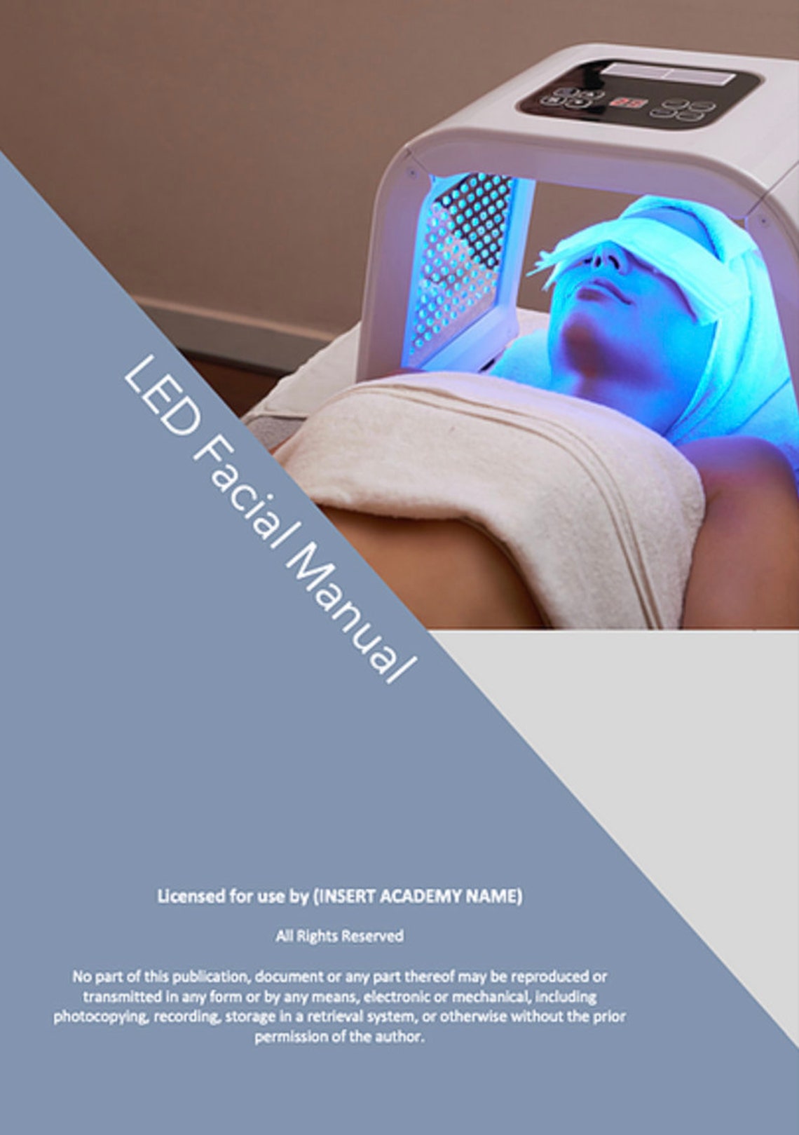 LED Light Therapy Facial Editable Training Manual Guide Etsy