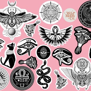 Ankh Sticker Pack | Journal, Notebook, Laptop Stickers, Scrapbooking, Junk journal