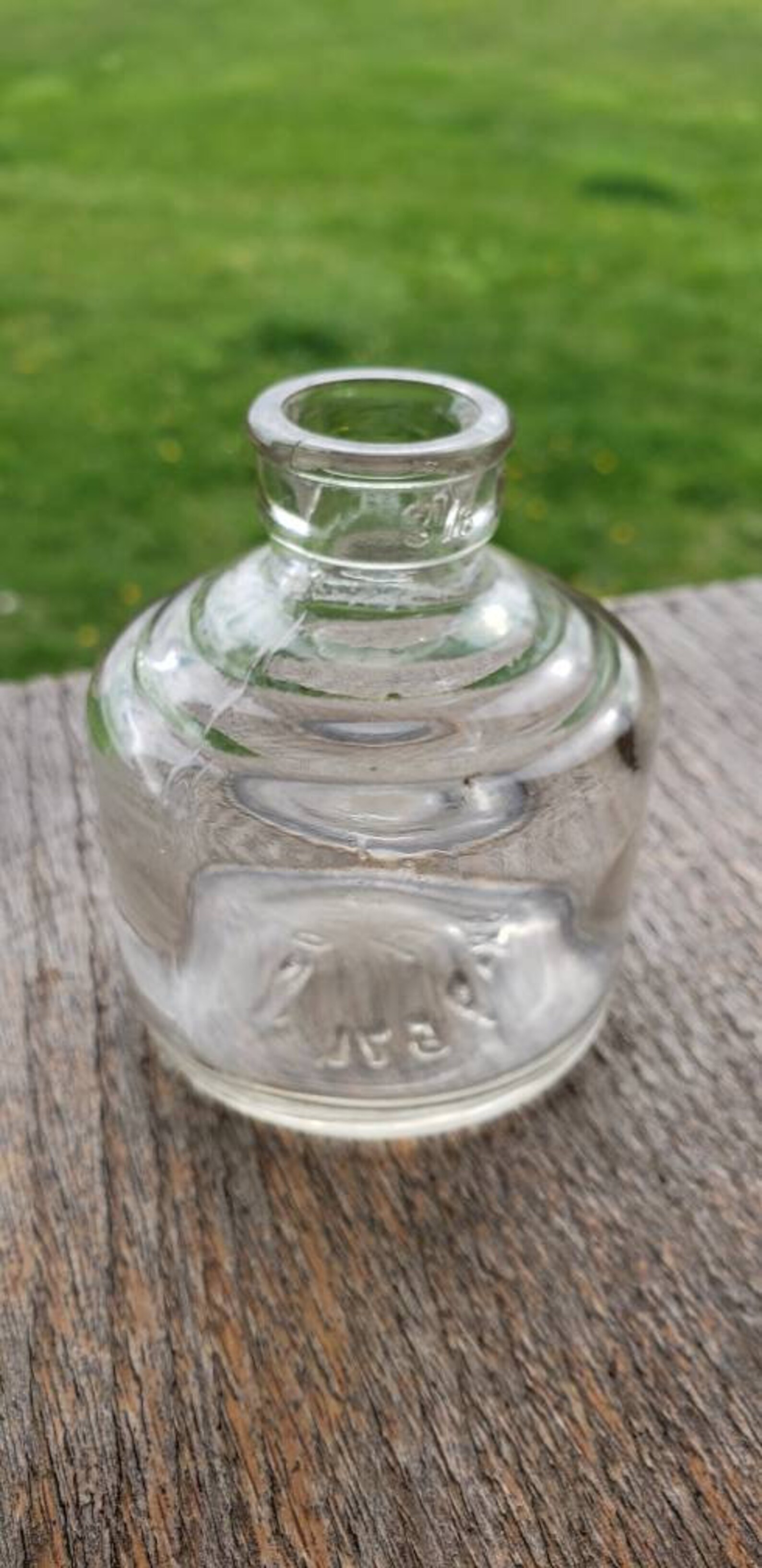 Vintage Hazel Atlas Glass Company Ink Well Bottle 3 1/8 oz. Etsy