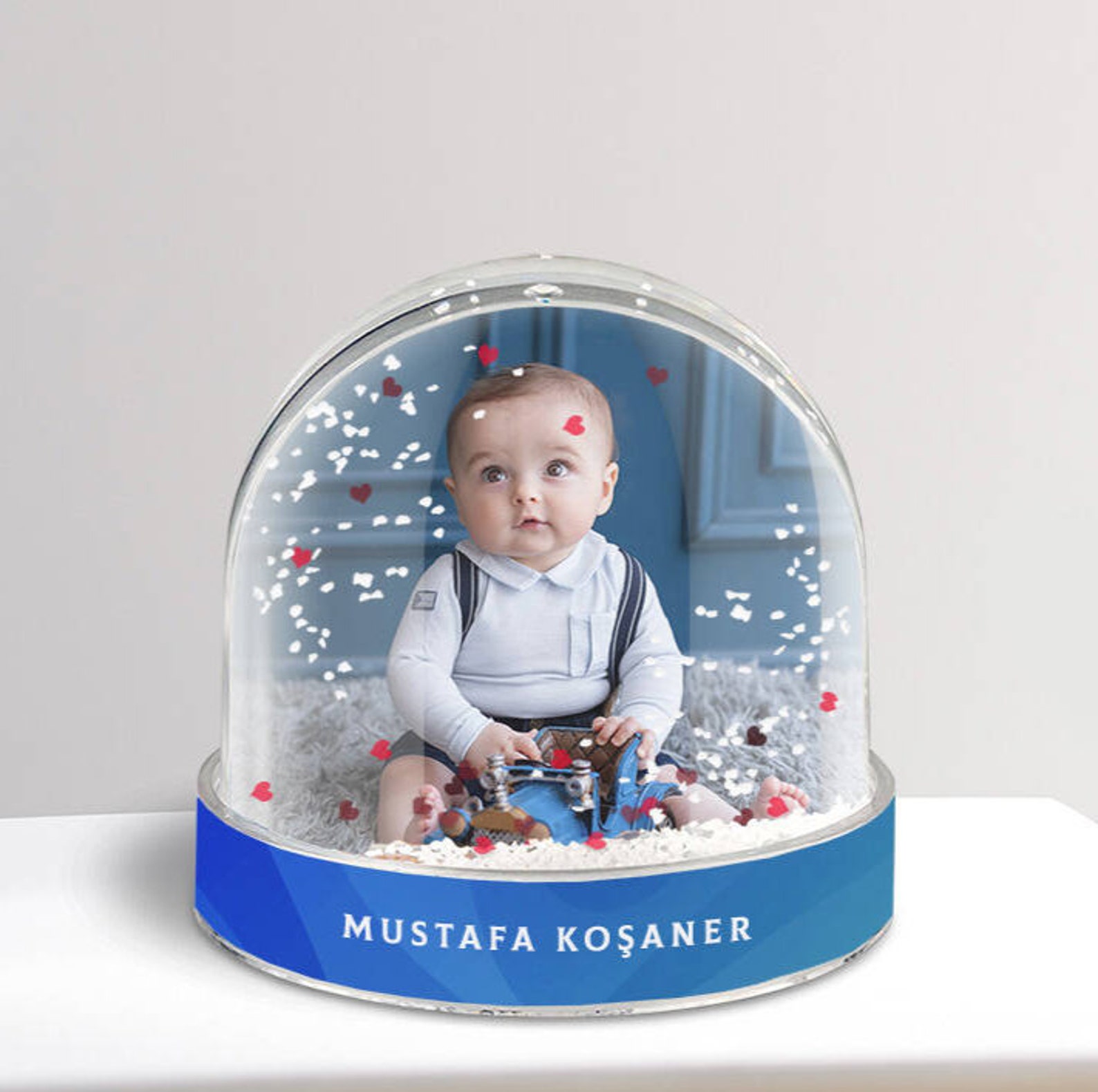 Personalize Snow Globe with Photo For Baby Boys Gift for Etsy