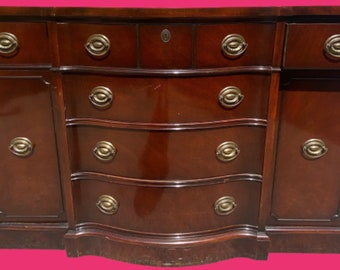 LACQUER DESIGN  Your Own Drexel  Bow Front Buffet / Sideboard