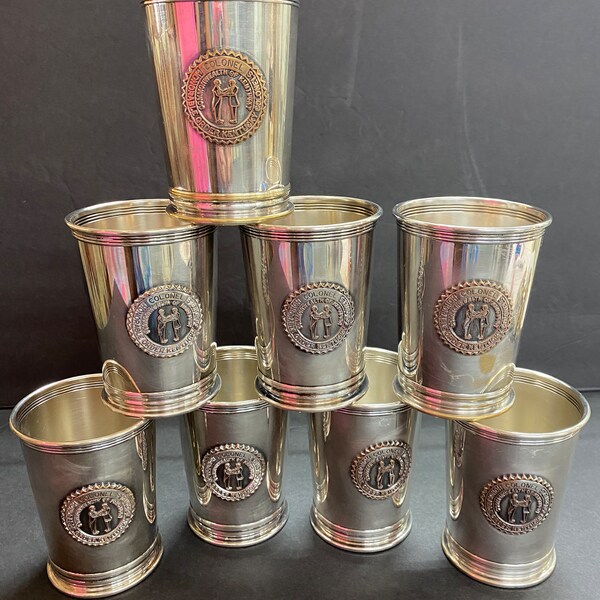 Mint Julep Silverplate Cups Etsy