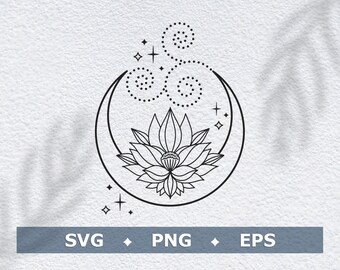 Download Clip Art Flower Crescent Moon Svg Boho Celestial Snake Svg Moon Phase Svg Serpent Svg Crescent Moon And Floral Snake Svg Snake Svg Moon Svg Art Collectibles