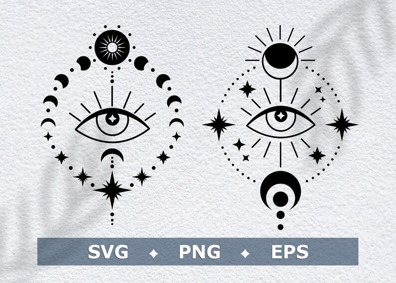 Download Clip Art Crescent Moon Svg Celestial Svg Files Moon Svg Mystical Svg Moon Phases Svg Moonchild Svg Star Svg Moon And Evil Eye Svg Art Collectibles