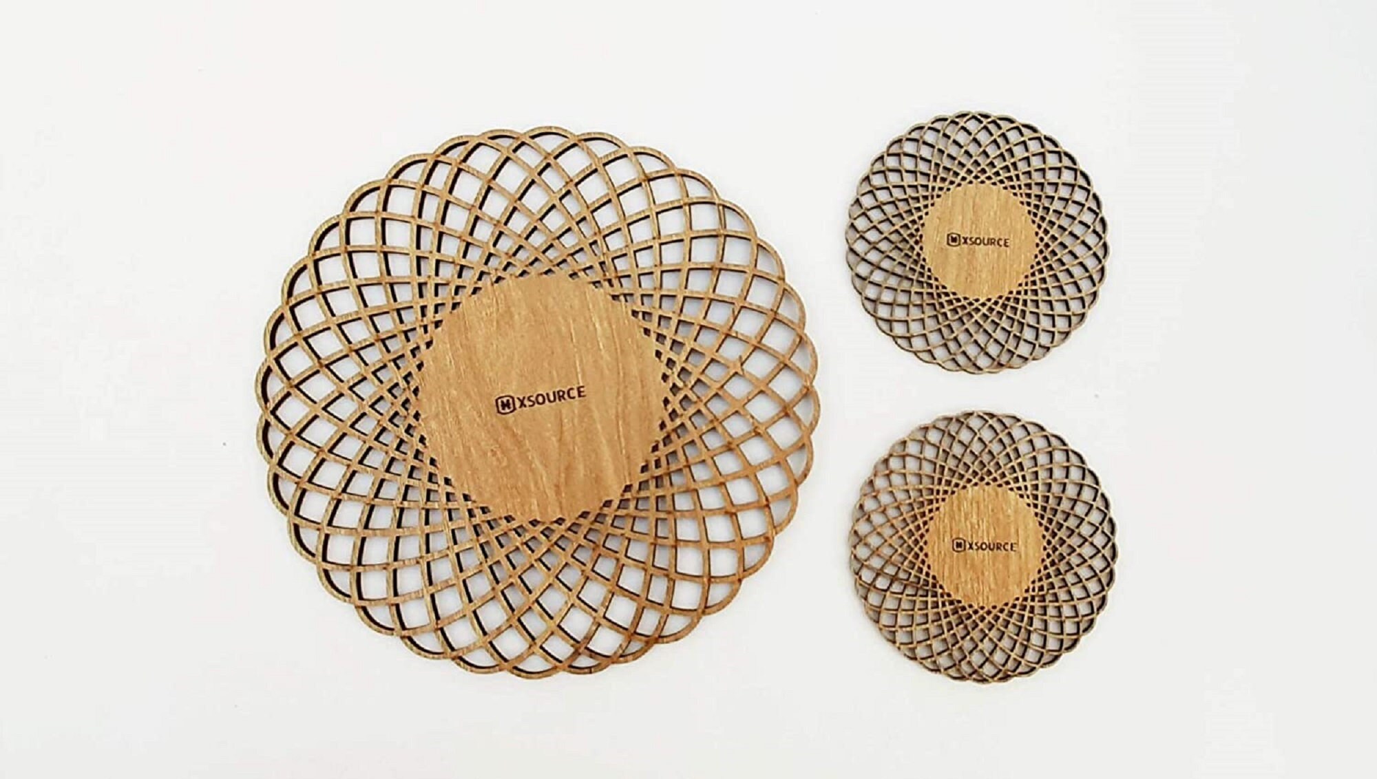 Wooden Round Placemats For Dining Table Placemats Set Of 3 Etsy