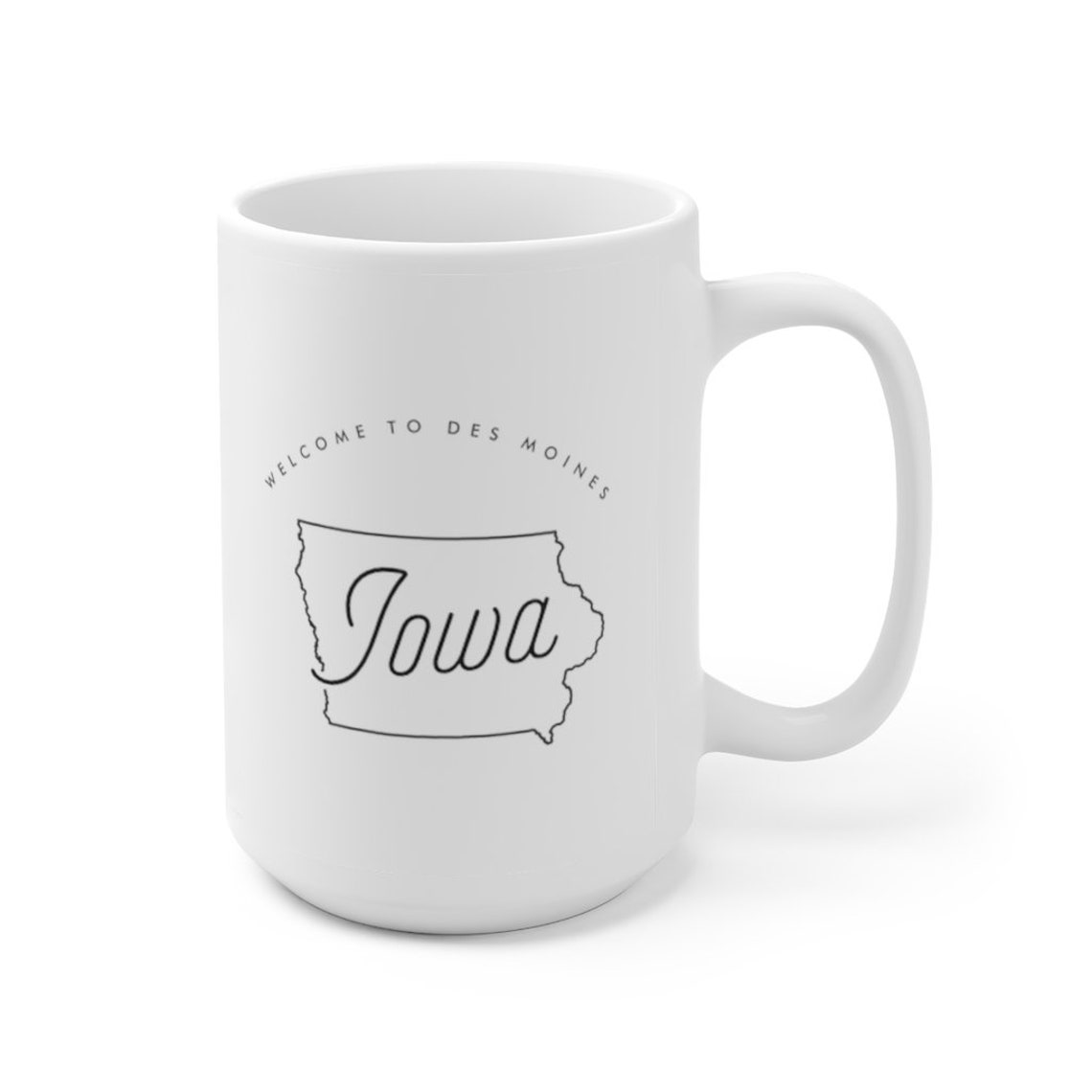 to Iowa Ceramic Mug 15oz Etsy