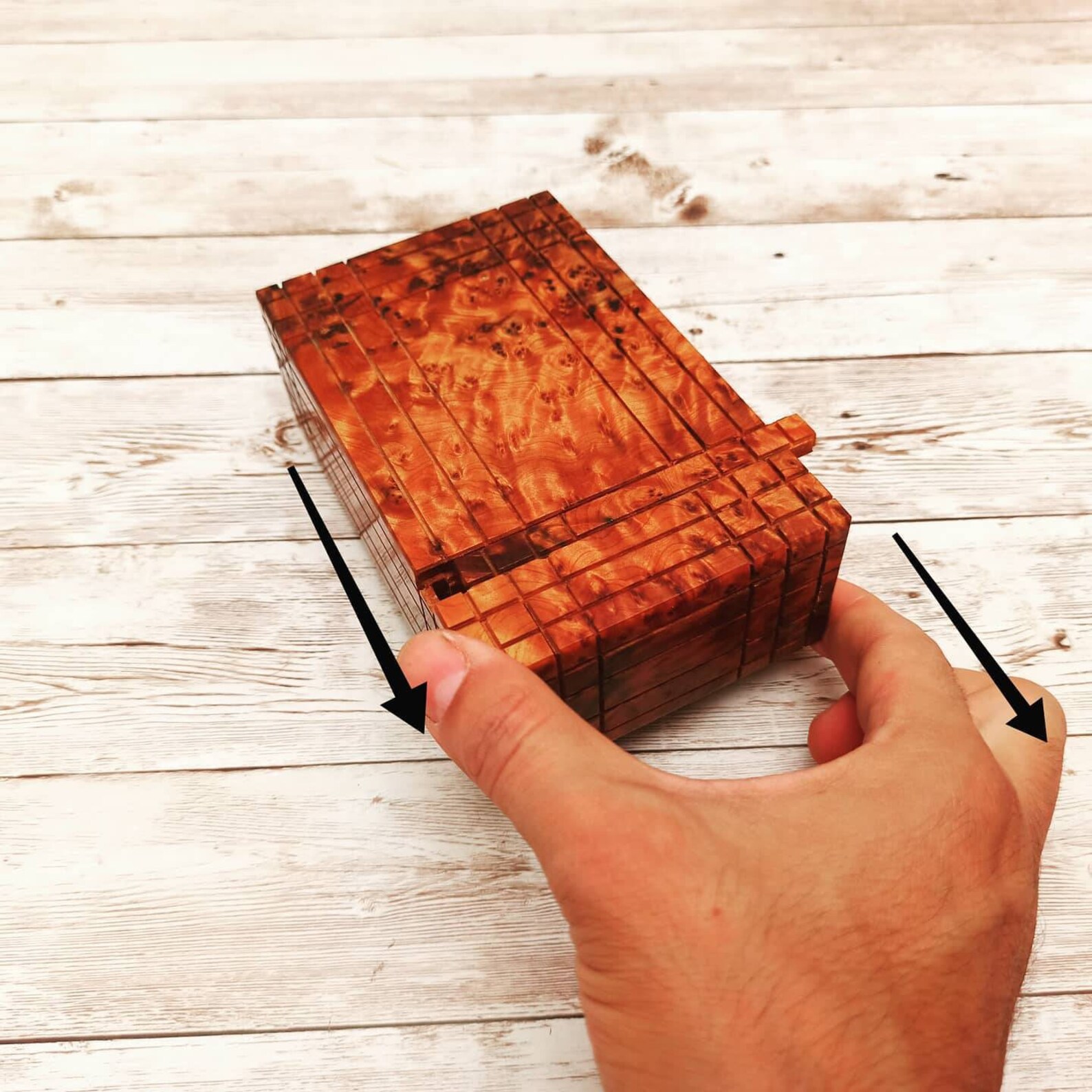 Moroccan Gift Puzzle Box Wooden Puzzle Box for Storage Etsy