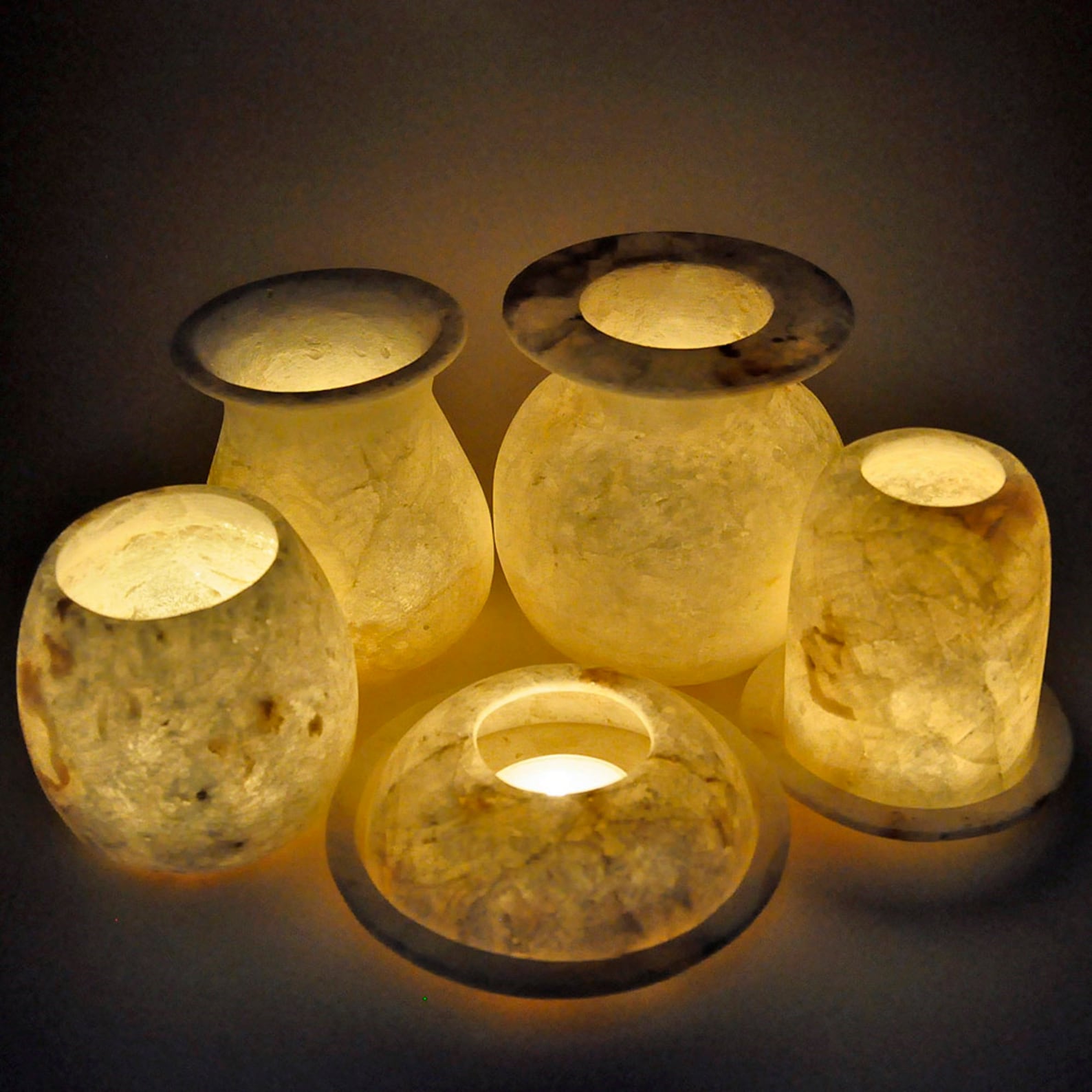 White Alabaster Candle Holder Egyptian Tealight and soft Etsy