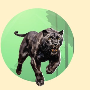 Stryktransfer för skolstrut, panter, stor katt, pojke, personlig, första skoldagen