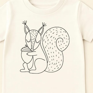 Archivo SVG para plotter de ardilla en invierno