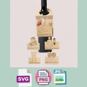 Laser file bottle pendant wedding set bundle gift bottle money gift SVG
