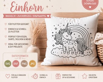 Archivo de trazador unicornio Cricut svg