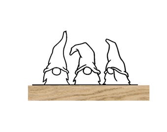 Laser file gnome Christmas gnome block decoration SVG cutting file Laser cut file Christmas