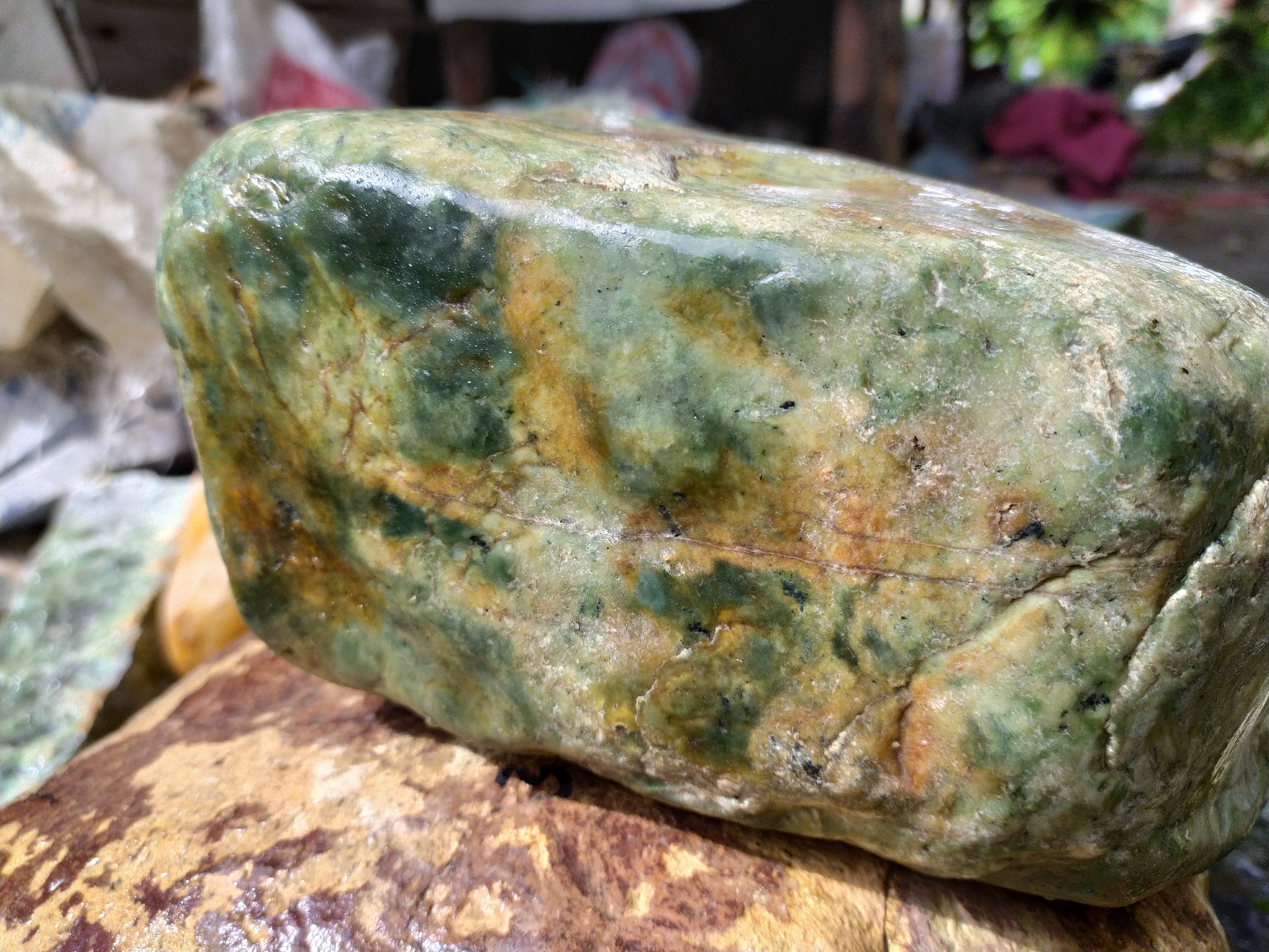 Green Jade Neprhite Jade Raw Jade Natural Indonesian | Etsy