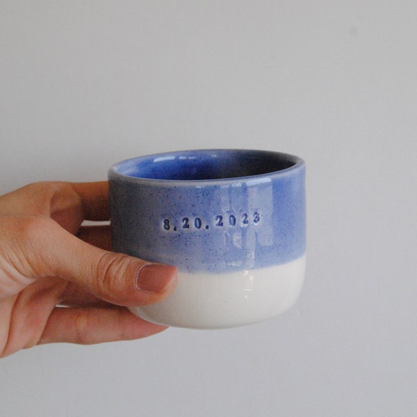 Custom Espresso Cup 3-4oz , Anniversary Gifts, Custom Pottery Brand, Personalized Housewarming Gifts, Personalised Gift Ceramic,Wedding Gift